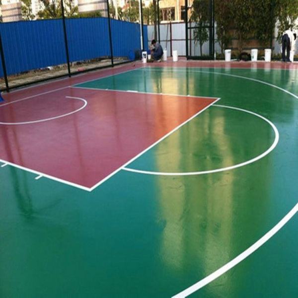江苏学校操场喷漆河北免费勘察现场：蓝球场翻新地面
